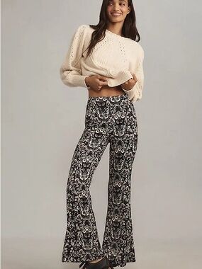 Anthropologie sat flare pant